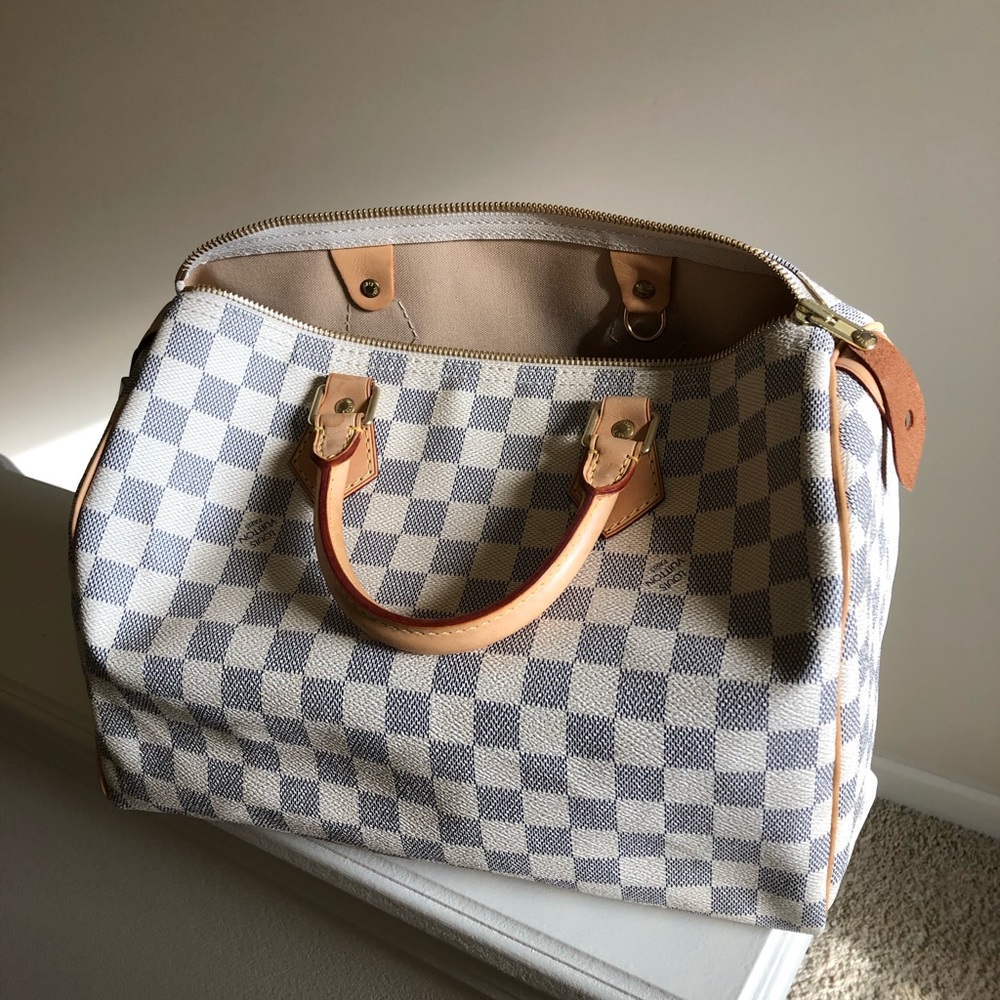Louis Vuitton Speedy Damier Azure Bag
